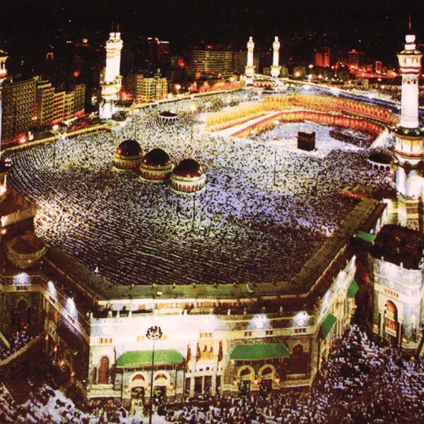 Perserteppich Tabriz Heilige Kaaba 105x77 cm UNIKAT